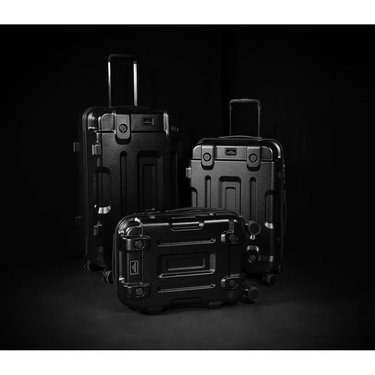 Dellonda Lightweight ABS Luggage Set 3pc - Black