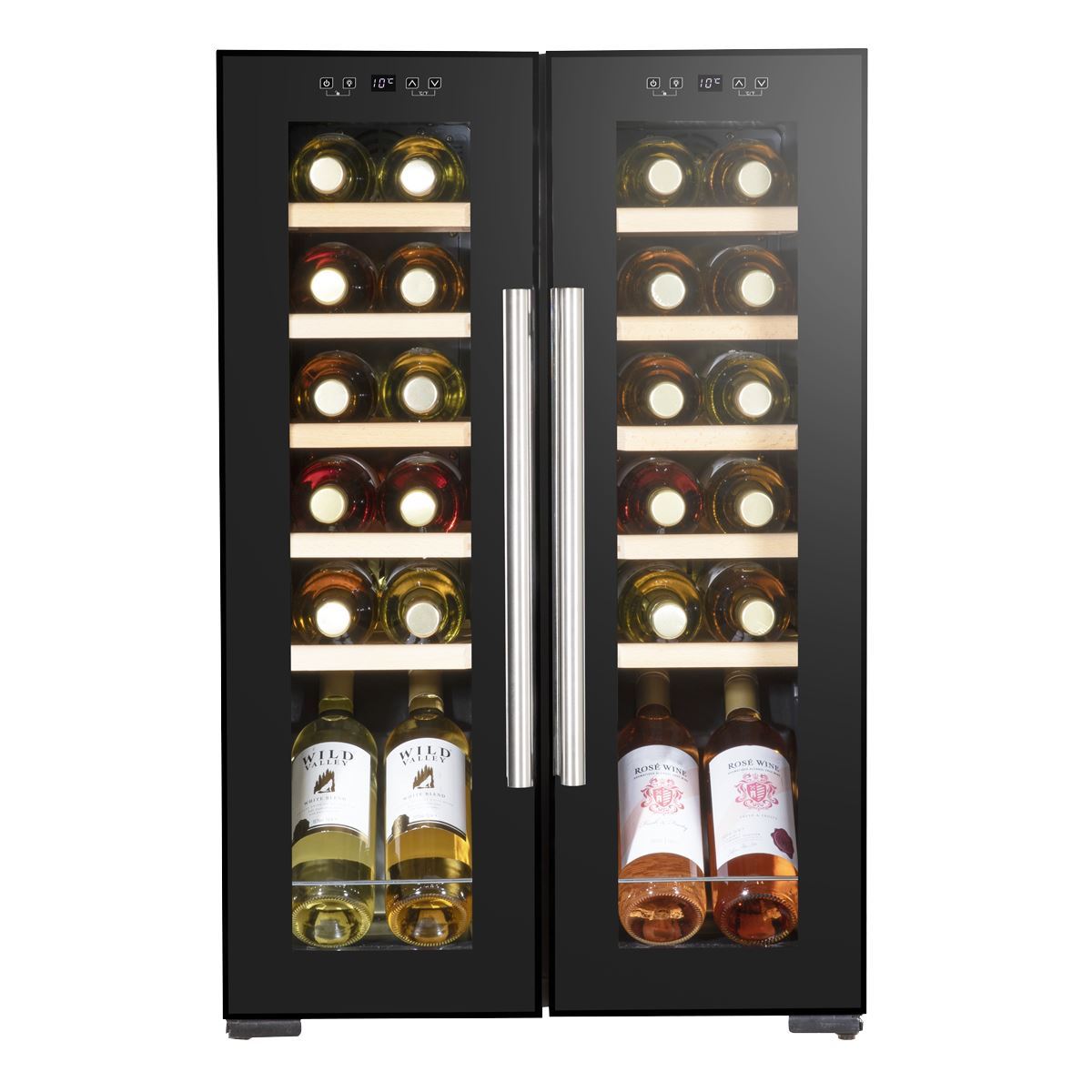 Baridi 24 Bottle Dual Zone Wine Fridge & Cooler