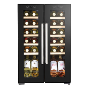 Baridi 24 Bottle Dual Zone Wine Fridge & Cooler