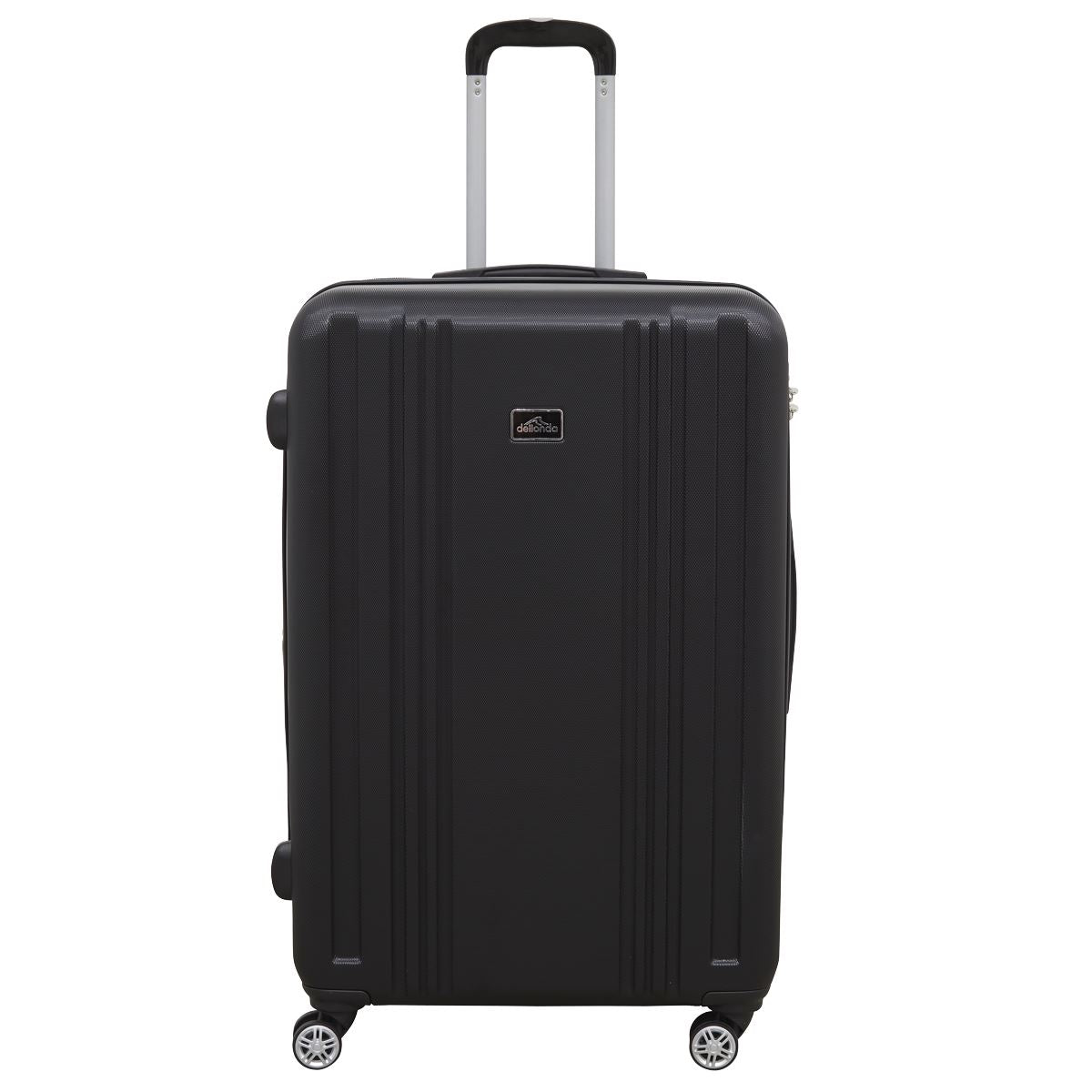 Dellonda Lightweight ABS Luggage Set with TSA Lock - Black