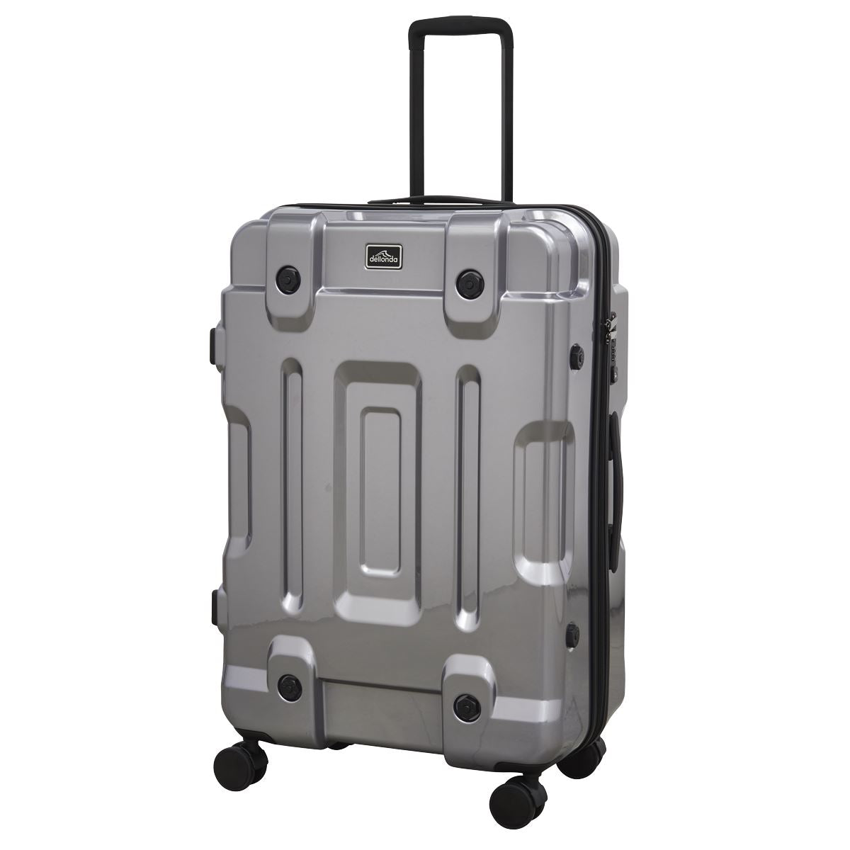 Dellonda Lightweight ABS Luggage Set 3pc - Silver