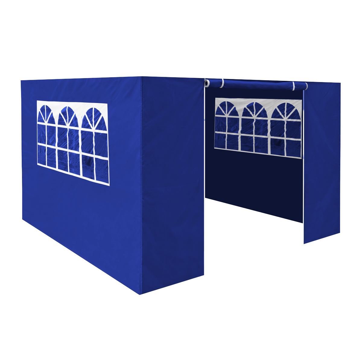 Dellonda Blue Premium Gazebo/Marquee Side Walls/Doors/Windows, Fits 3 x 3m Models