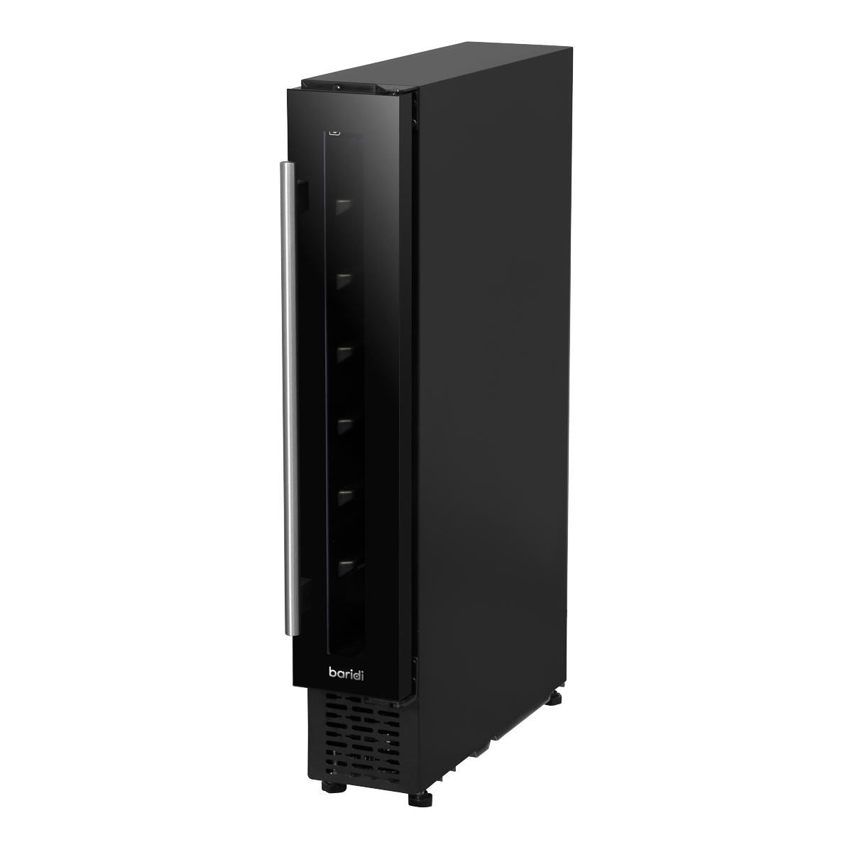 Baridi Extra-Slim 7 Bottle Wine Fridge & Cooler 15cm - Black
