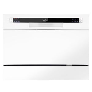 Baridi Tabletop Dishwasher 6 Place Settings 6.5L Capacity - White