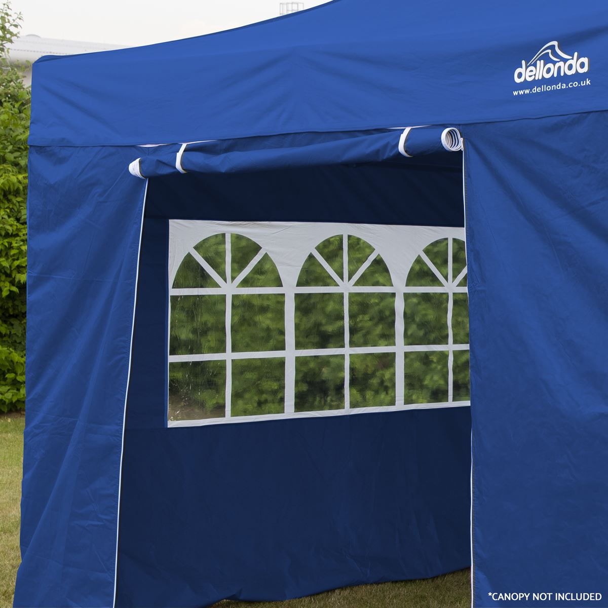Dellonda Blue Premium Side Walls/Doors/Windows for Gazebo/Marquee, Fits 2 x 2m Models