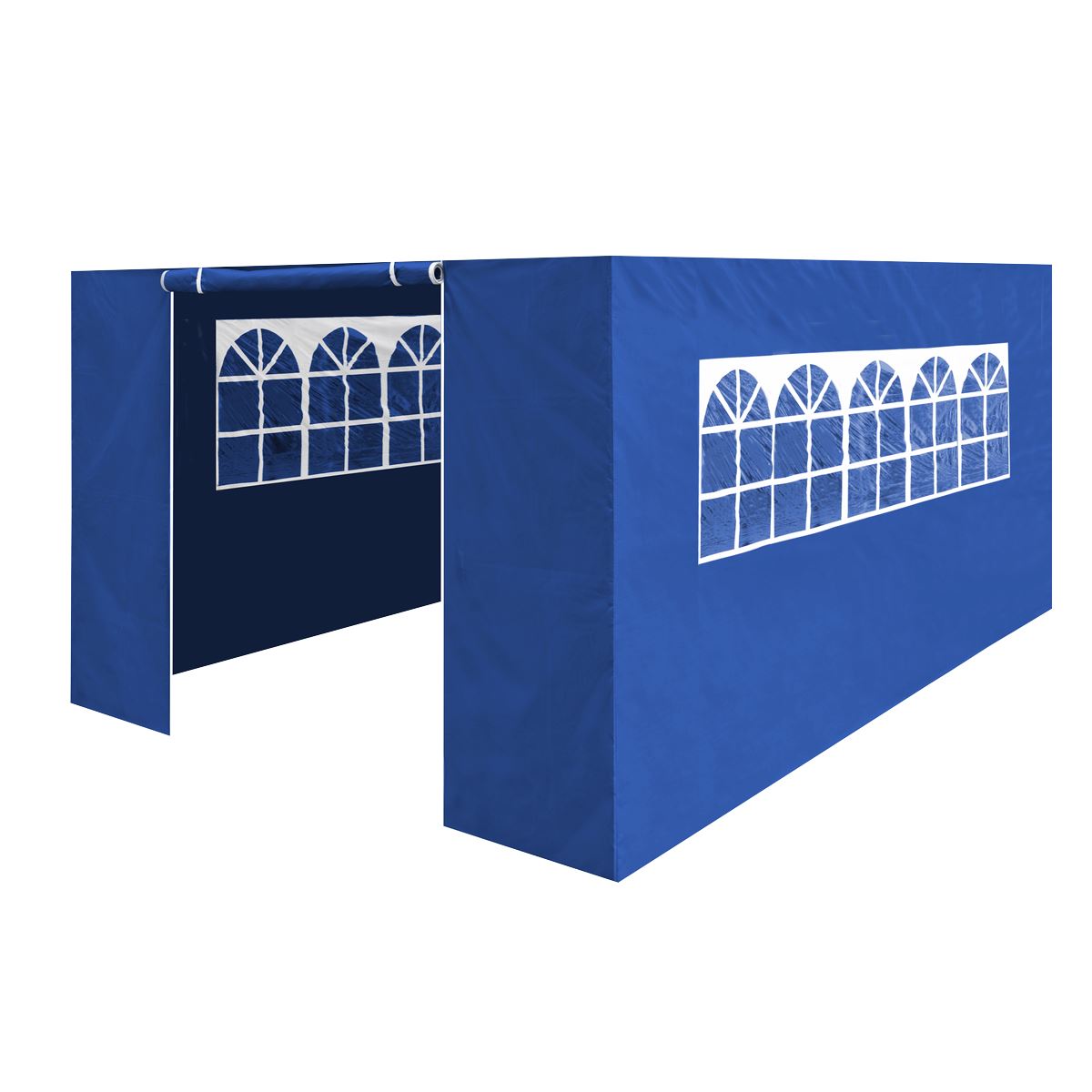 Dellonda Blue Premium Side Walls/Doors/Windows for Gazebo/Marquee, Fits 3 x 4.5m Models