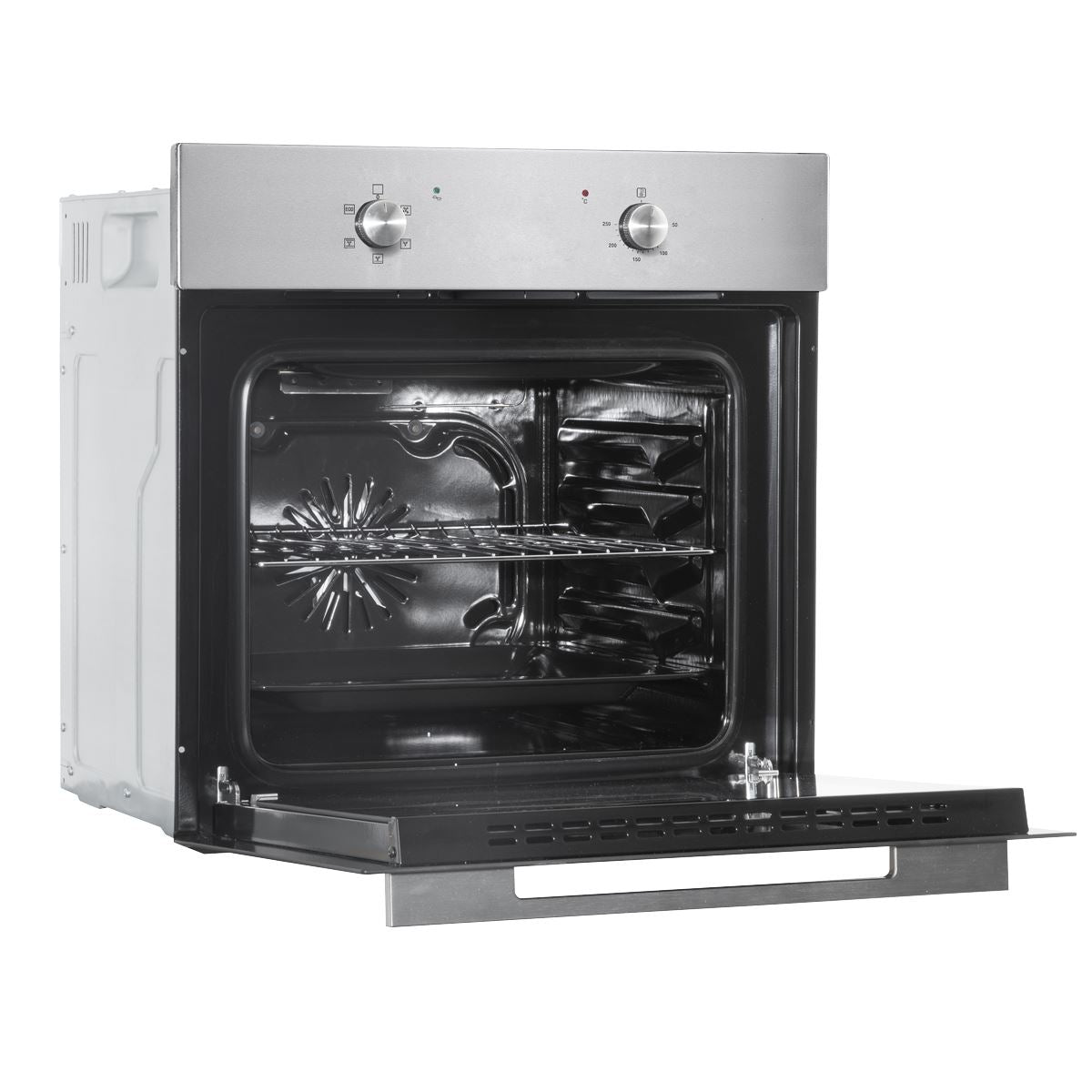Baridi Integrated Fan-Assisted Electric Oven 60cm 55L Capacity - Black/Stainless Steel