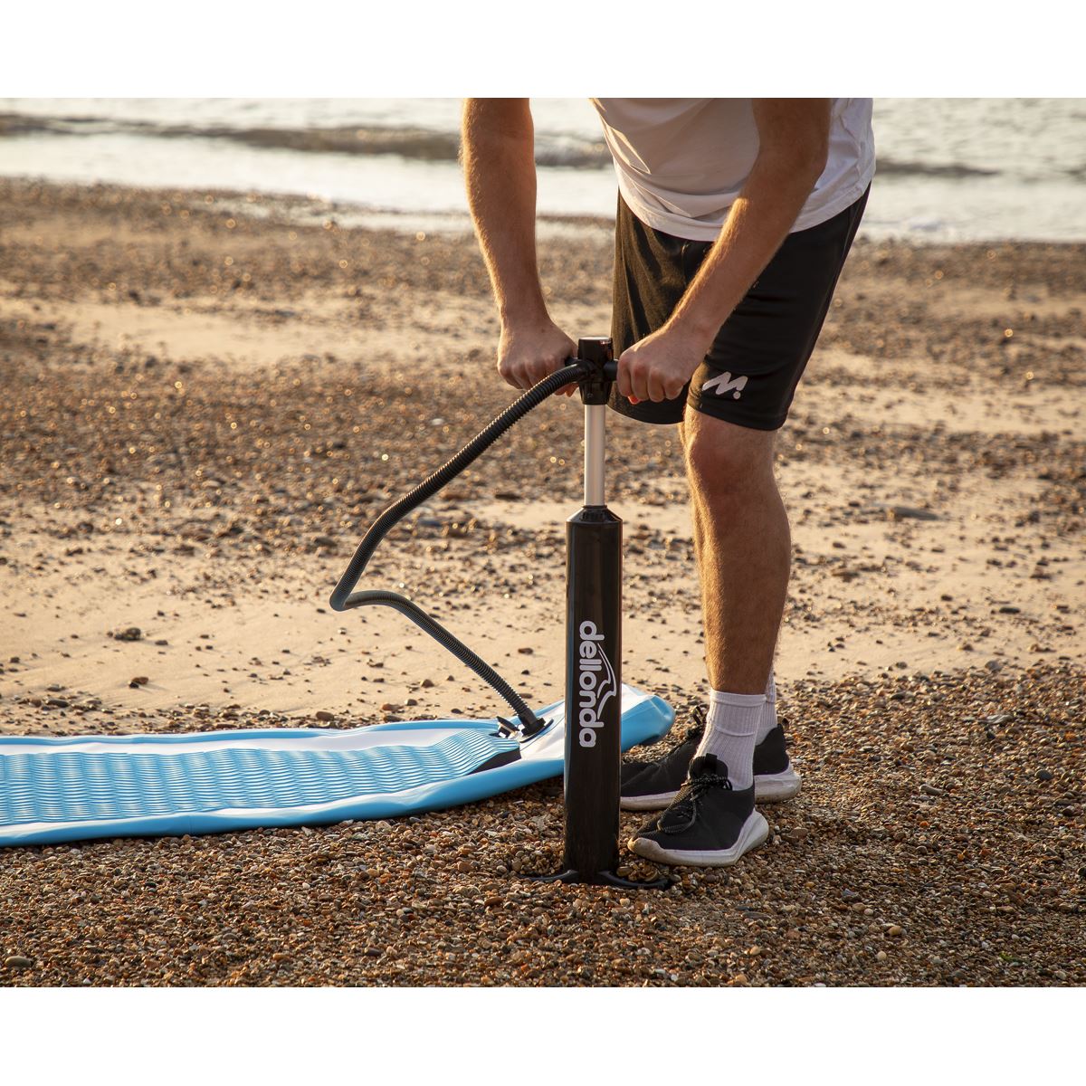 Dellonda Inflatable Stand-Up Paddle Board 10'6" - Light Blue/White