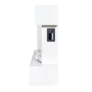 Baridi Wall Mounting Electric Fireplace with LED Flame Effect 46" - White