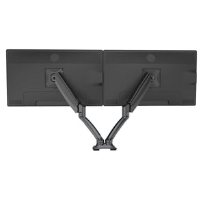 Dellonda Adjustable Double Monitor Arm with 360° Rotation - Black