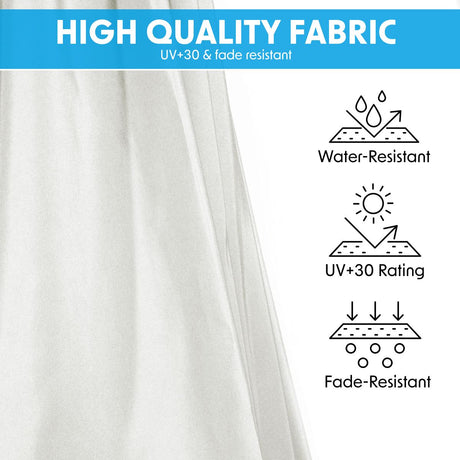 Dellonda Banana Parasol with Cover 3m - Cream
