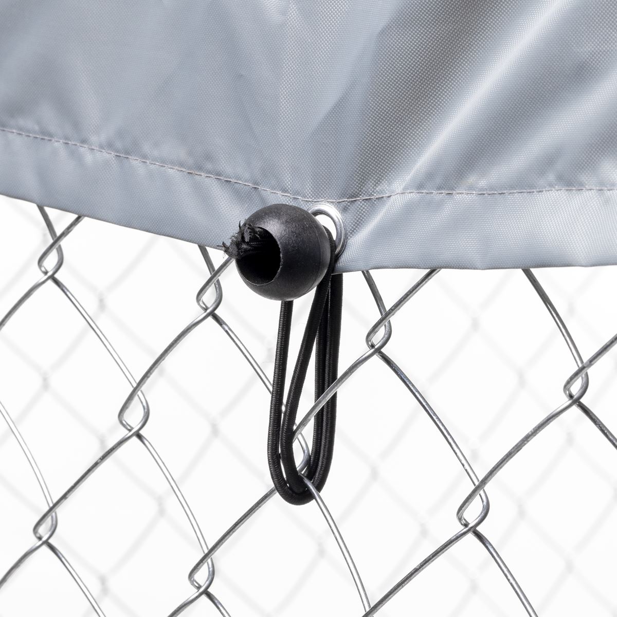 Dellonda Galvanised Steel Dog Kennel with Roof Cover & Chain Link Fencing