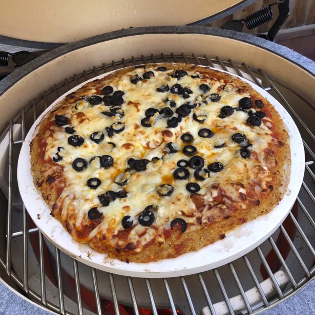 Dellonda Pizza Stone for Kamado BBQs 15"(38cm)