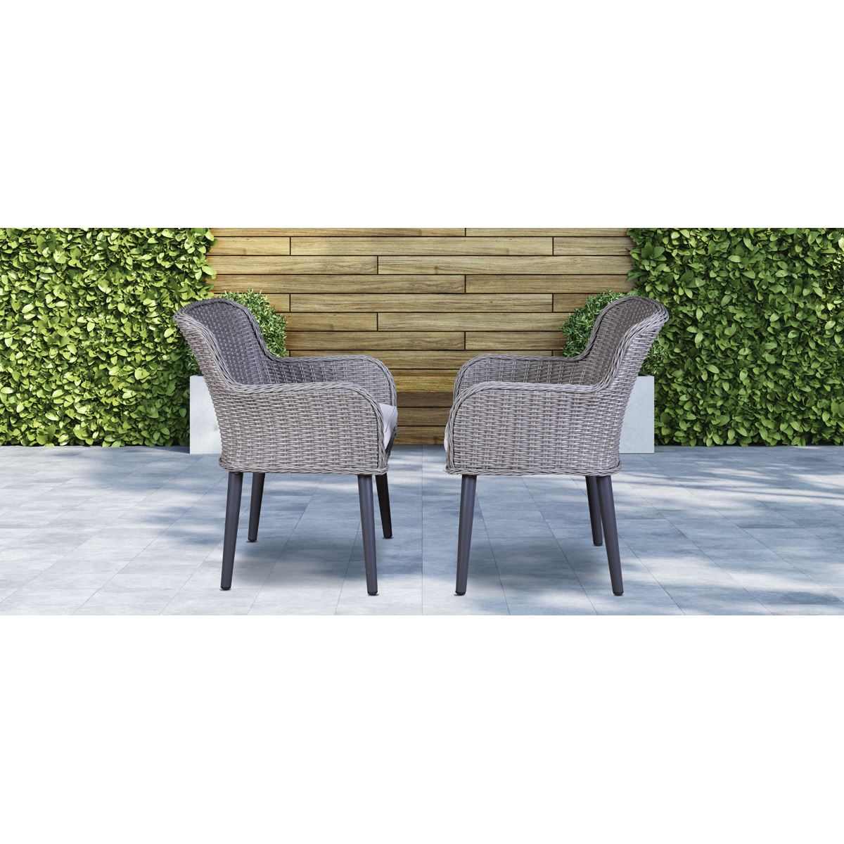 Dellonda Buxton Rattan Wicker Outdoor Garden Chair Set 2 Piece