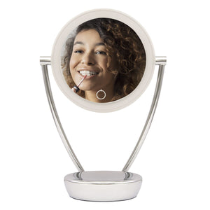 Dellonda Freestanding Double-Sided LED Vanity Mirror 7.5"