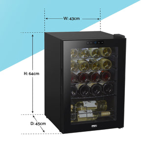 Baridi 20 Bottle Tabletop Wine Fridge & Cooler