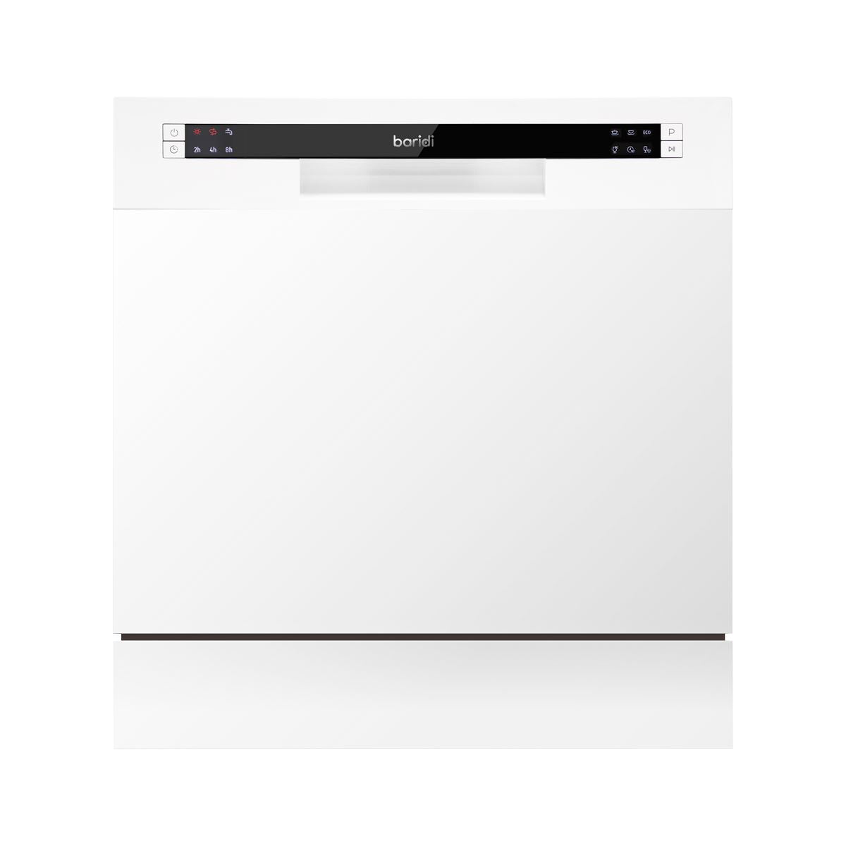 Baridi Tabletop Dishwasher 8 Place Settings 8L Capacity - White