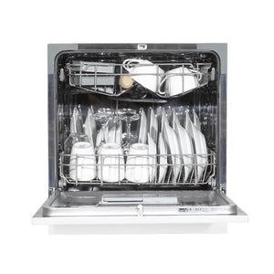 Baridi Tabletop Dishwasher 8 Place Settings 8L Capacity - White