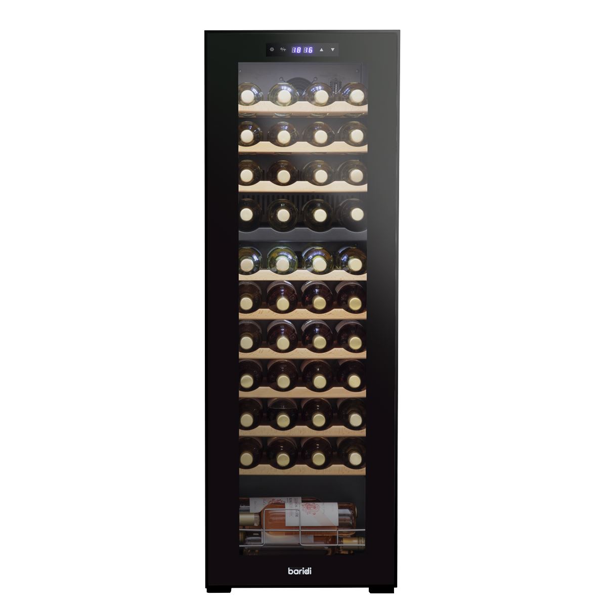 Baridi 44 Bottle Dual Zone Wine Fridge & Cooler