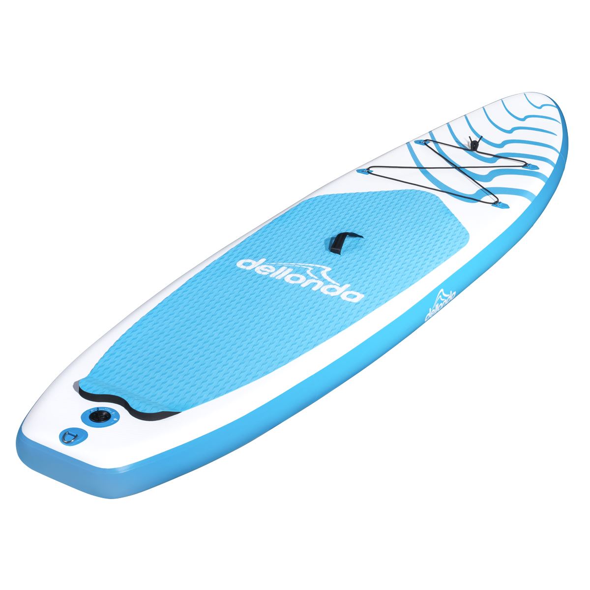 Dellonda Inflatable Stand-Up Paddle Board 10'6" - Light Blue/White
