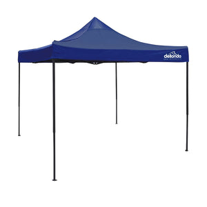 Dellonda Blue Premium 3 x 3m Pop-Up Gazebo, PVC Coated, Water Resistant Fabric, Supplied with Carry Bag & Accesories