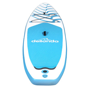 Dellonda Inflatable Stand-Up Paddle Board 10'6" - Light Blue/White