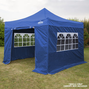 Dellonda Blue Premium Gazebo/Marquee Side Walls/Doors/Windows, Fits 3 x 3m Models