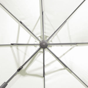 Dellonda Cantilever Parasol with 360° Rotation, Tilt & Cover 3m - Cream