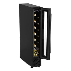 Baridi Extra-Slim 7 Bottle Wine Fridge & Cooler 15cm - Black