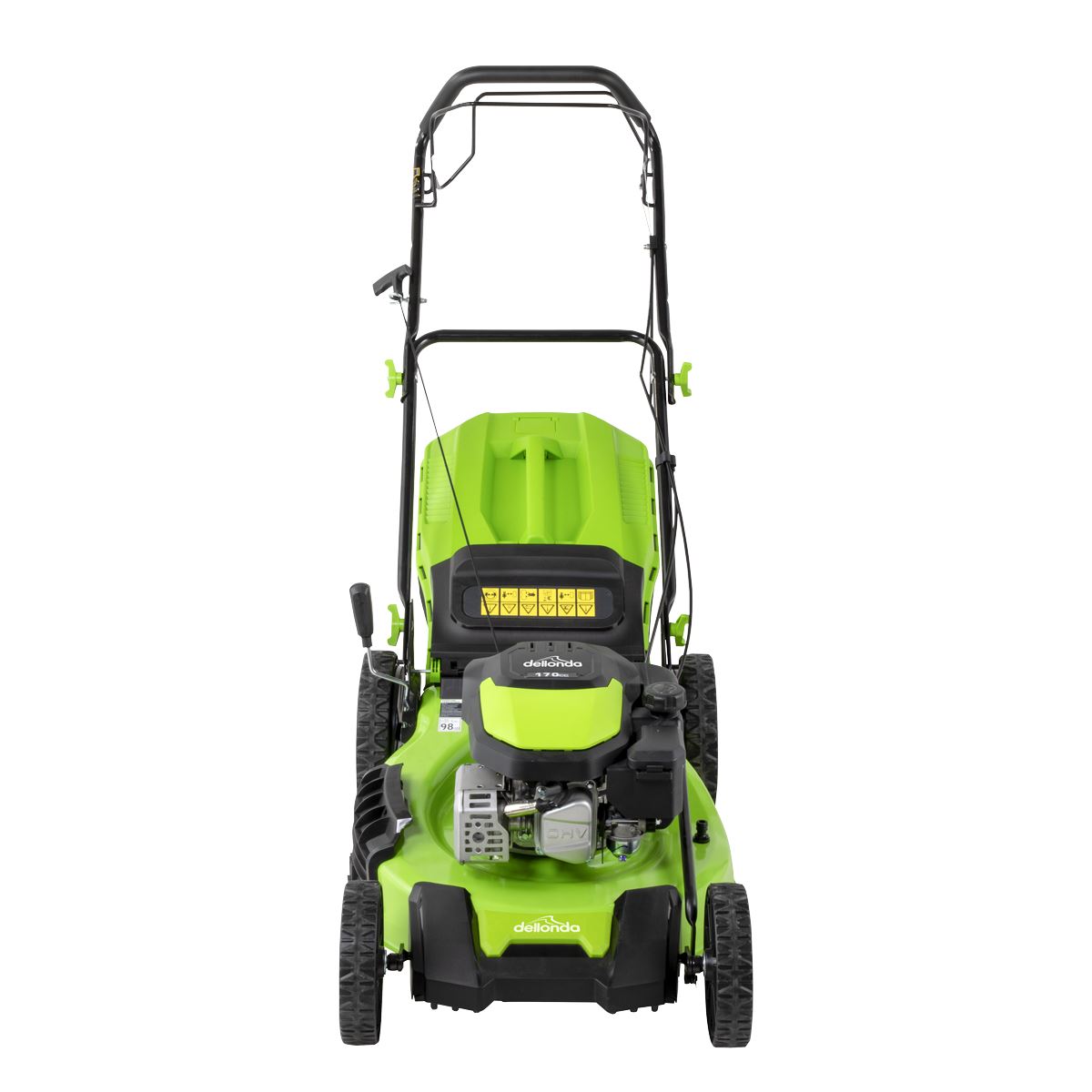 Dellonda Self-Propelled Petrol Lawnmower Grass Cutter with Height Adjustment & Grass Bag 170cc 20"/51cm 4-Stroke Engine