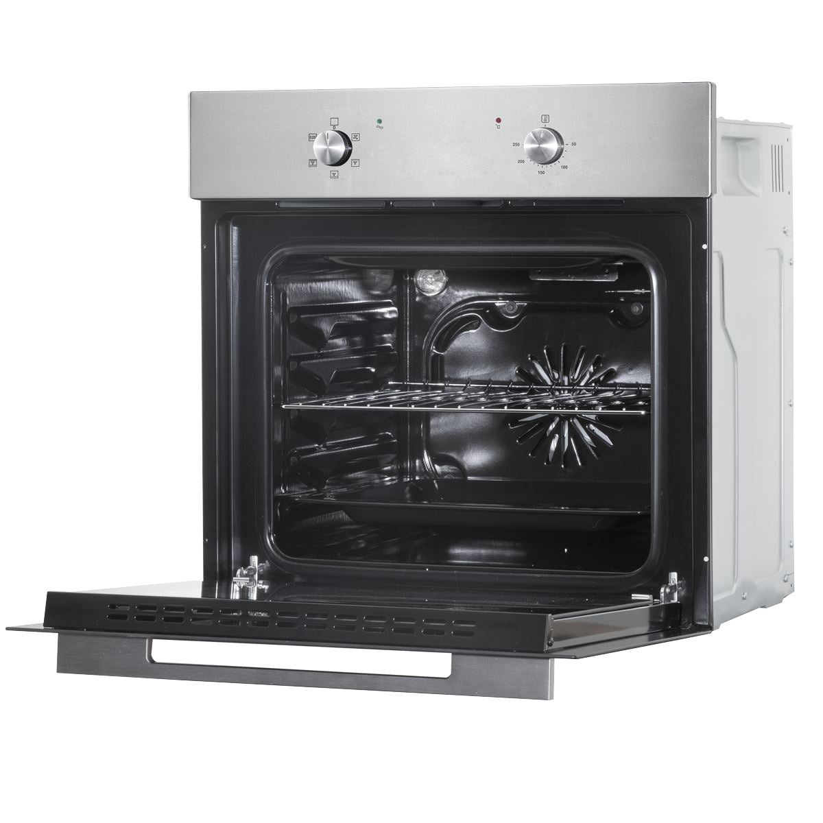 Baridi Integrated Fan-Assisted Electric Oven 60cm 55L Capacity - Black/Stainless Steel