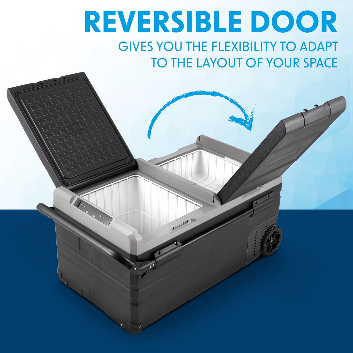 Dellonda Portable Fridge Freezer / Cool Box with LED Display 95L