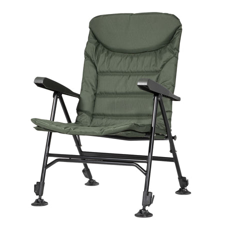 Dellonda Outdoor Portable Reclining Chair with Armrests