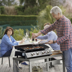 Dellonda 4 Burner Portable Gas Plancha