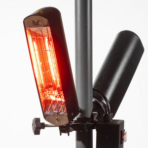 Dellonda Folding Parasol/Gazebo/Patio Outdoor Infrared Heater Extra Long 5M Cable, 1600W