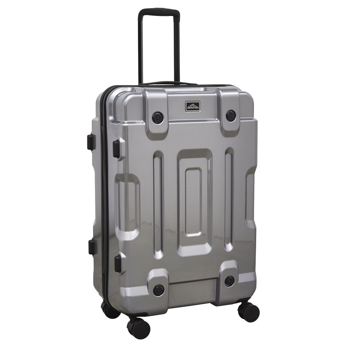 Dellonda Lightweight ABS Luggage Set 3pc - Silver
