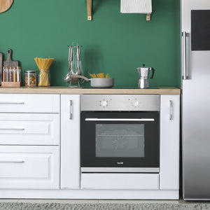 Baridi Integrated Fan-Assisted Electric Oven 60cm 55L Capacity - Black/Stainless Steel
