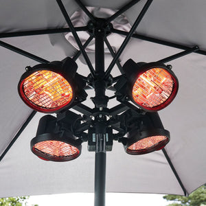 Dellonda Folding Parasol / Gazebo Infrared Heater 1800w 230v