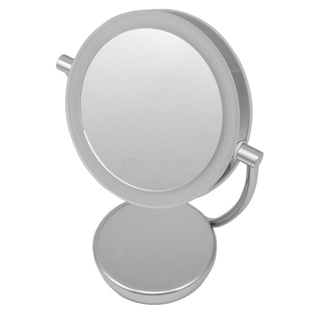 Dellonda Freestanding Double-Sided LED Vanity Mirror 7.5"