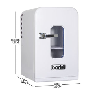 Baridi Mini Fridge/Warmer 15L Capacity 12V/230V - White