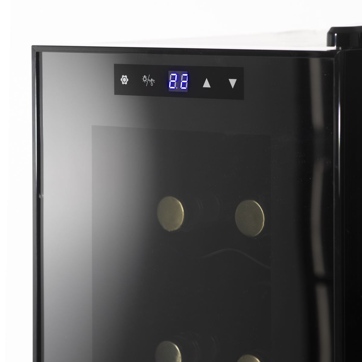Baridi 12 Bottle Wine Fridge & Cooler - Black