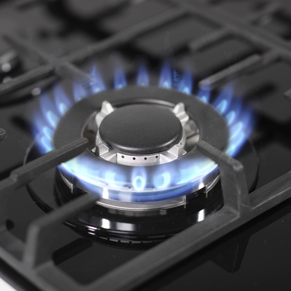 Baridi Gas Hob with 4 Cooking Zones 60cm - Black