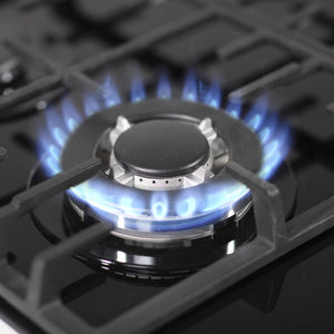 Baridi Gas Hob with 4 Cooking Zones 60cm - Black