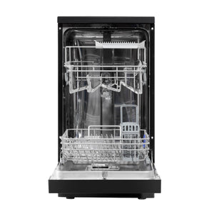 Slimline Freestanding Dishwasher 45cm Wide 10 Place Settings - Black