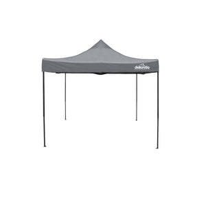 Dellonda Grey Premium 3 x 3m Pop-Up Gazebo, PVC Coated, Water Resistant Fabric, Supplied with Carry Bag & Accesories