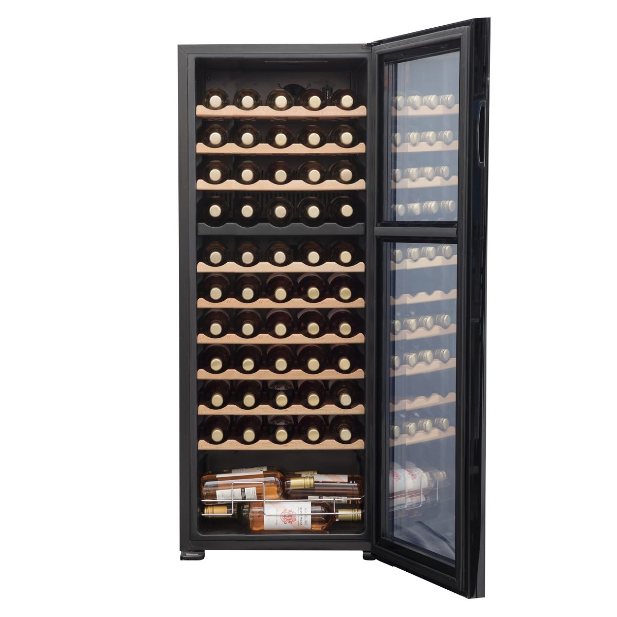 Baridi 55 Bottle Dual Zone Wine Fridge & Cooler