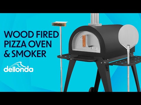 Dellonda Outdoor Wood-Fired Pizza Oven & Smoker