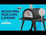 Dellonda Outdoor Wood-Fired Pizza Oven & Smoker